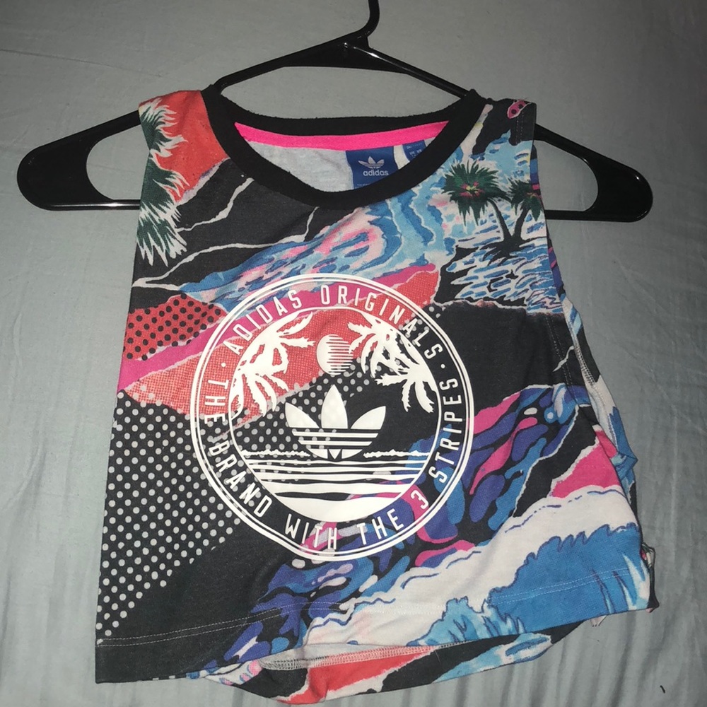 Adidas Multicolored Designed CropTop